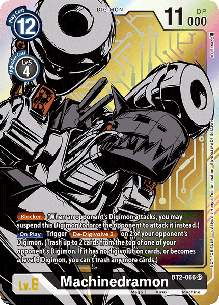 Machinedramon [BT2-066] (Alternate Art) [Release Special Booster Ver.1.0] | Card Merchant Takapuna