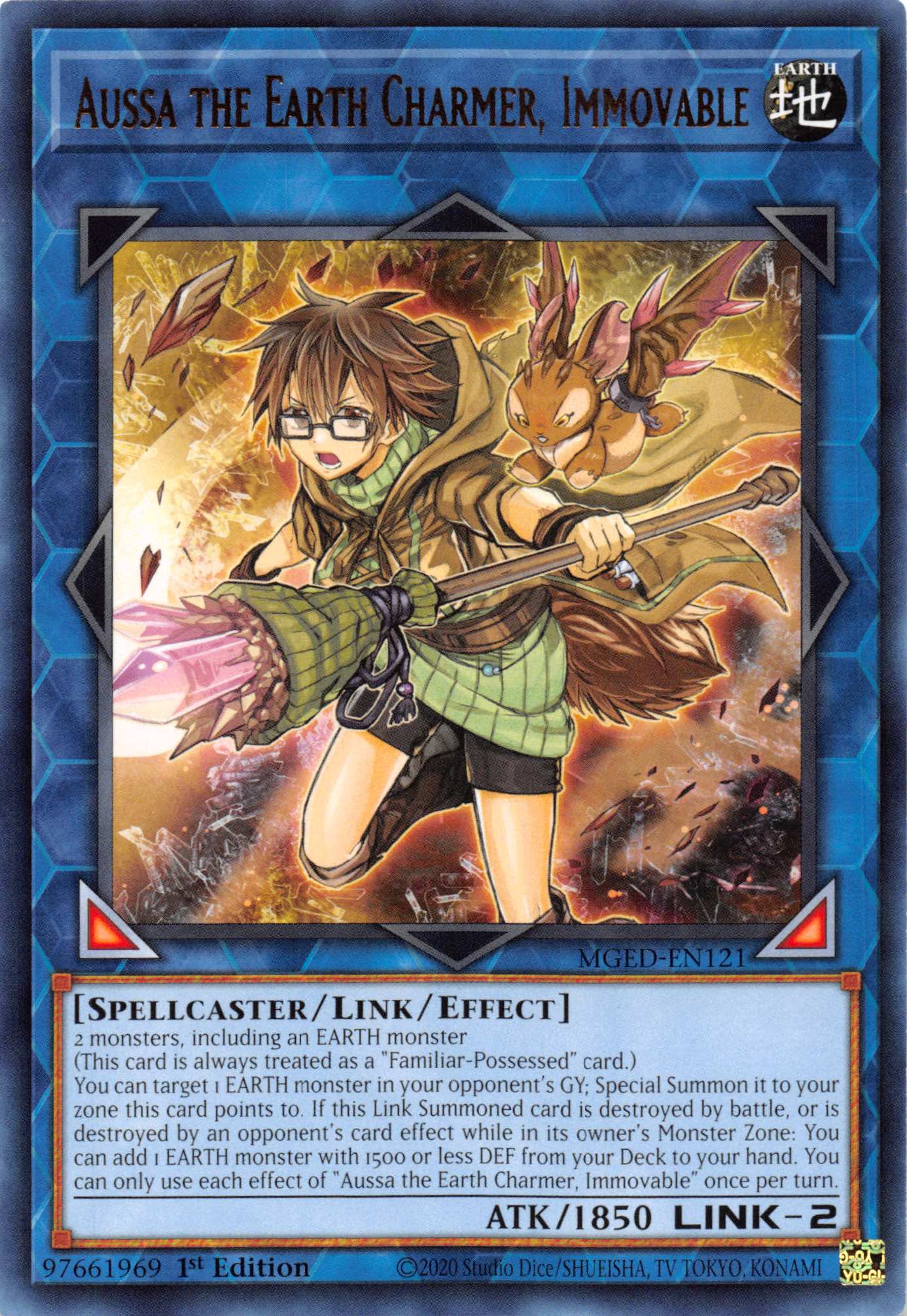 Aussa the Earth Charmer, Immovable [MGED-EN121] Rare | Card Merchant Takapuna