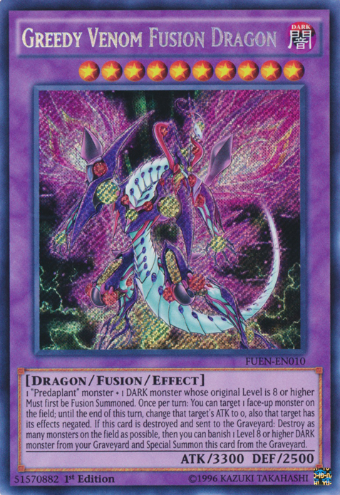 Greedy Venom Fusion Dragon [FUEN-EN010] Secret Rare | Card Merchant Takapuna