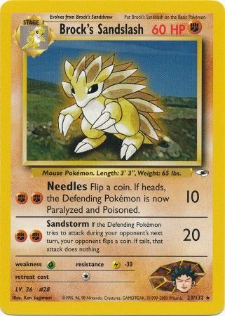 Brock's Sandslash (23/132) [Gym Heroes Unlimited] | Card Merchant Takapuna