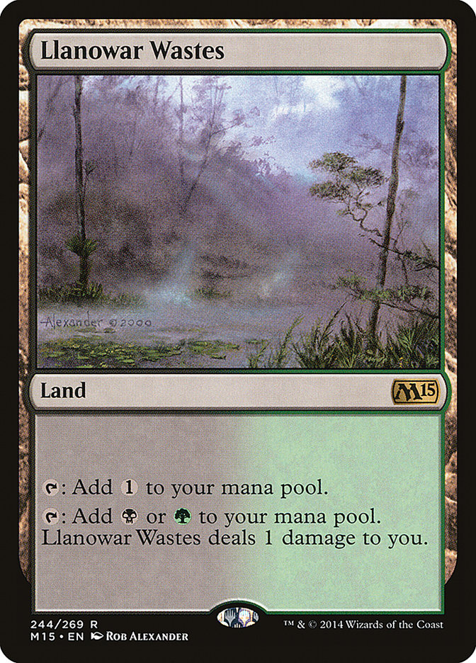 Llanowar Wastes [Magic 2015] | Card Merchant Takapuna