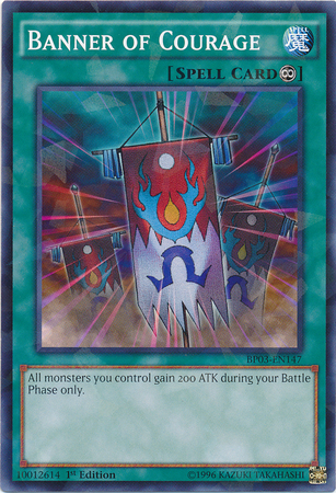 Banner of Courage [BP03-EN147] Shatterfoil Rare | Card Merchant Takapuna