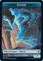 Illusion // Plant Double-Sided Token [Zendikar Rising Tokens] | Card Merchant Takapuna