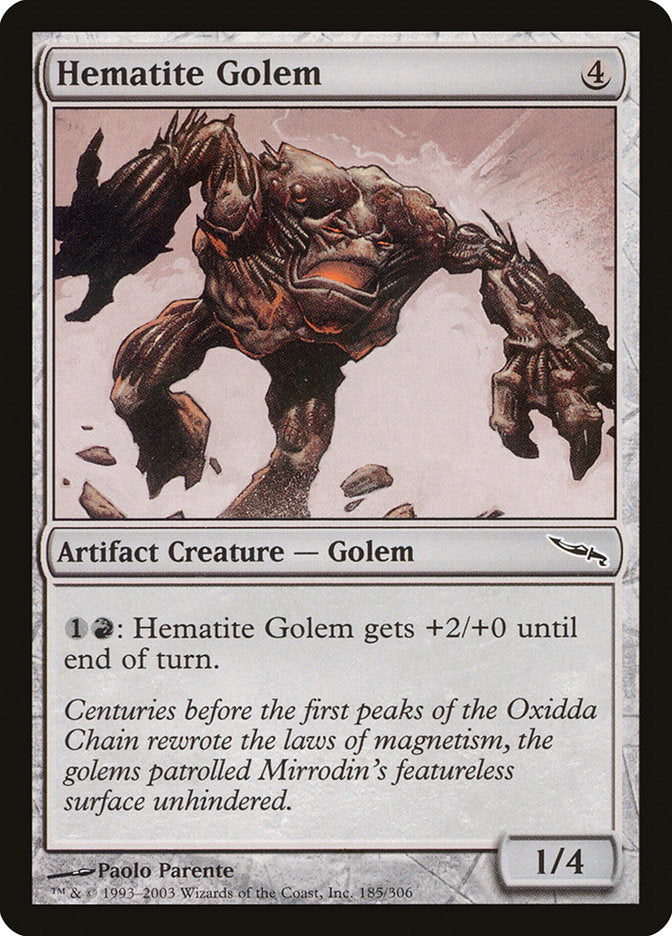 Hematite Golem [Mirrodin] | Card Merchant Takapuna