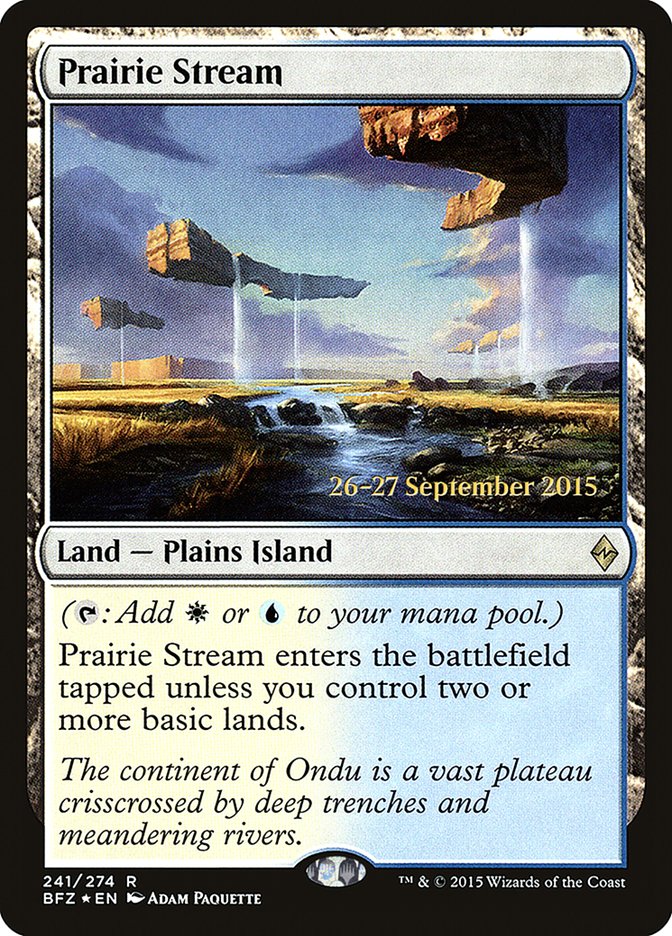 Prairie Stream [Battle for Zendikar Prerelease Promos] | Card Merchant Takapuna