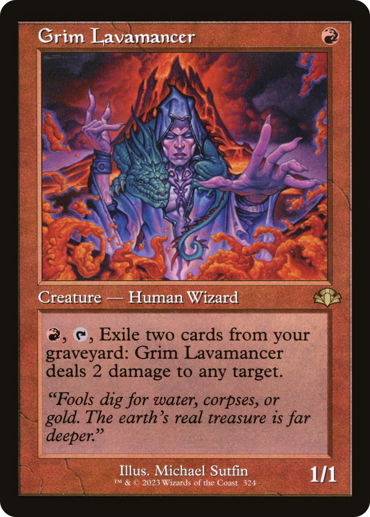 Grim Lavamancer (Retro) [Dominaria Remastered] | Card Merchant Takapuna