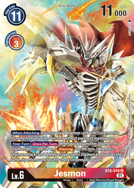 Jesmon [BT6-016] (Alternate Art) [Double Diamond] | Card Merchant Takapuna