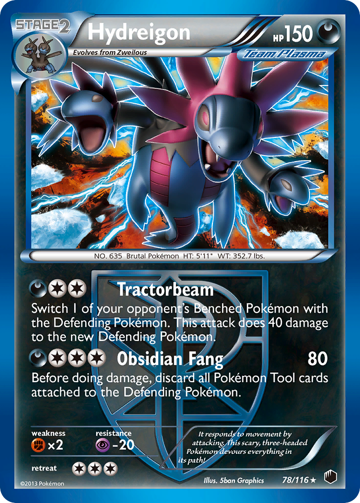 Hydreigon (78/116) [Black & White: Plasma Freeze] | Card Merchant Takapuna