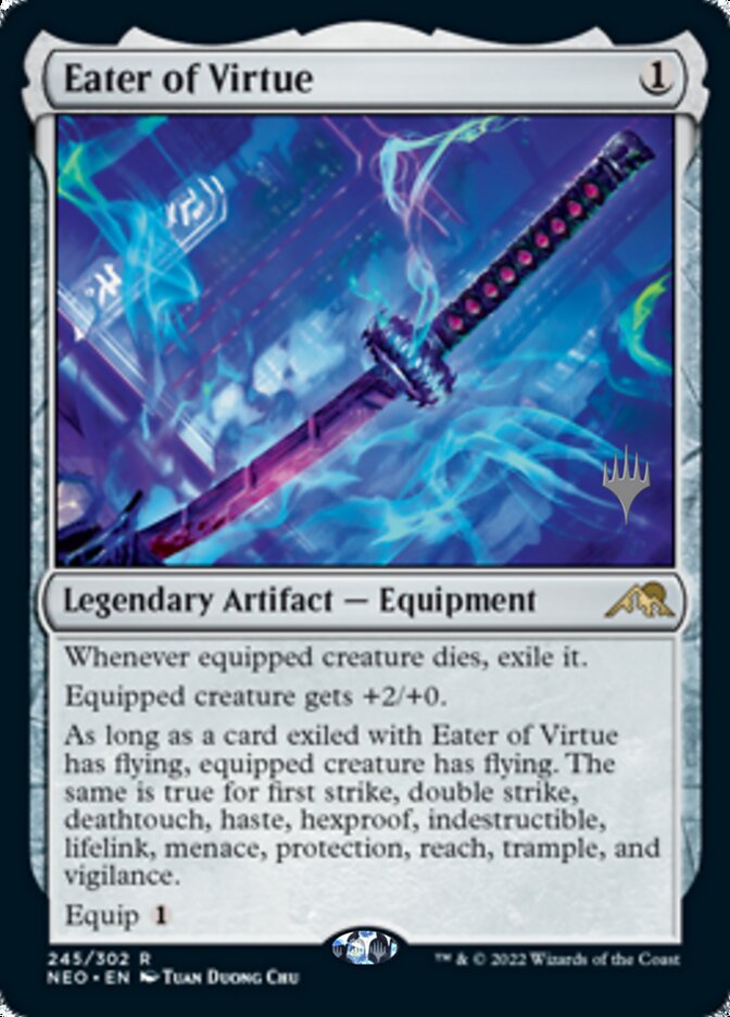 Eater of Virtue (Promo Pack) [Kamigawa: Neon Dynasty Promos] | Card Merchant Takapuna