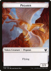 Human Soldier // Pegasus Double-Sided Token [Theros Beyond Death Tokens] | Card Merchant Takapuna