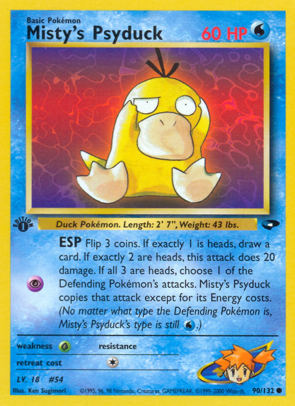 Misty's Psyduck (90/132) [Gym Challenge 1st Edition] | Card Merchant Takapuna