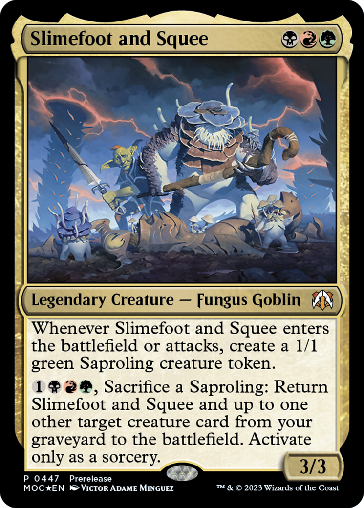 Slimefoot and Squee [March of the Machine Commander Prerelease Promos] | Card Merchant Takapuna