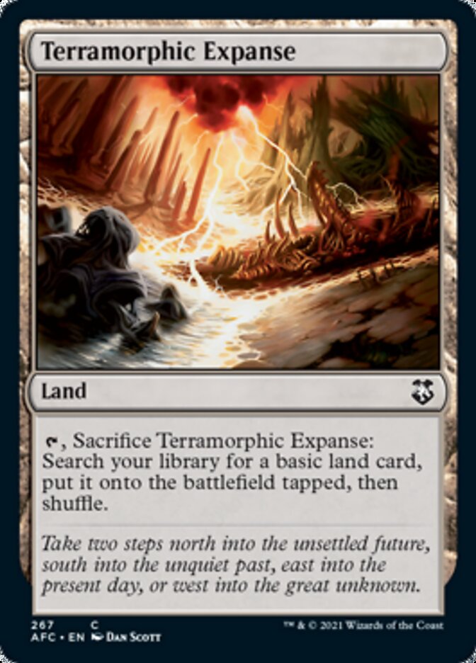 Terramorphic Expanse [Dungeons & Dragons: Adventures in the Forgotten Realms Commander] | Card Merchant Takapuna