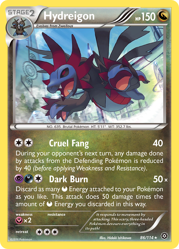 Hydreigon (86/114) [XY: Steam Siege] | Card Merchant Takapuna