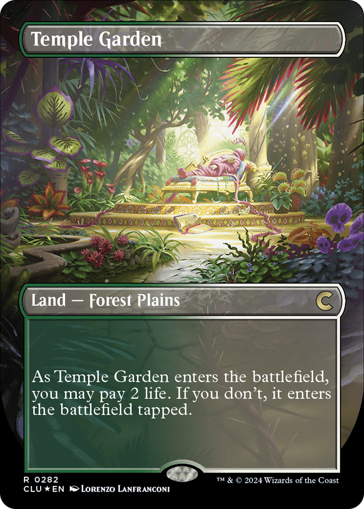 Temple Garden (Borderless) [Ravnica: Clue Edition] | Card Merchant Takapuna