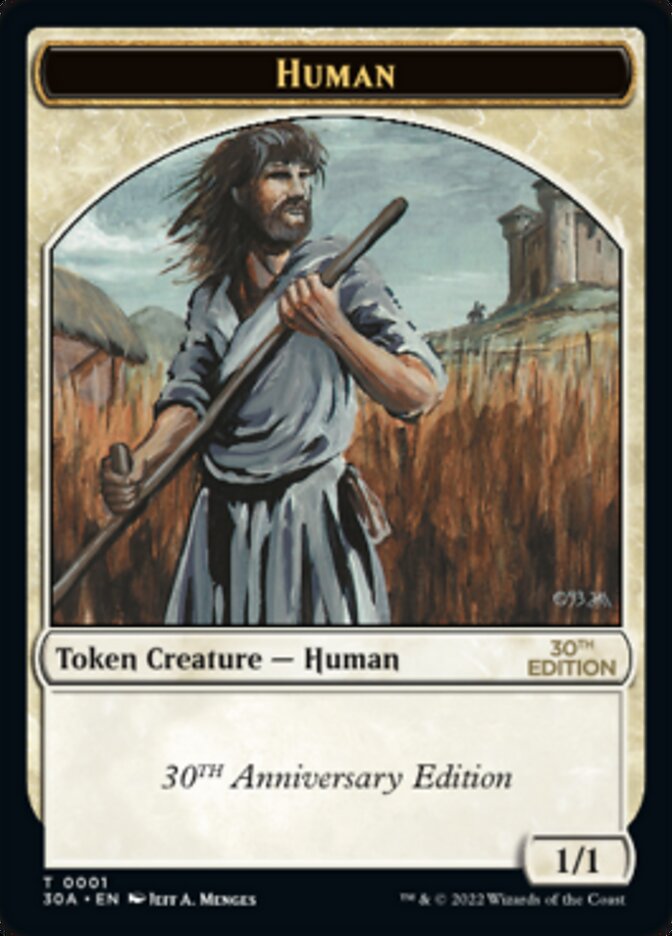 Human Token [30th Anniversary Tokens] | Card Merchant Takapuna