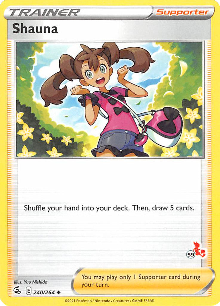 Shauna (240/264) (Cinderace Stamp #59) [Battle Academy 2022] | Card Merchant Takapuna