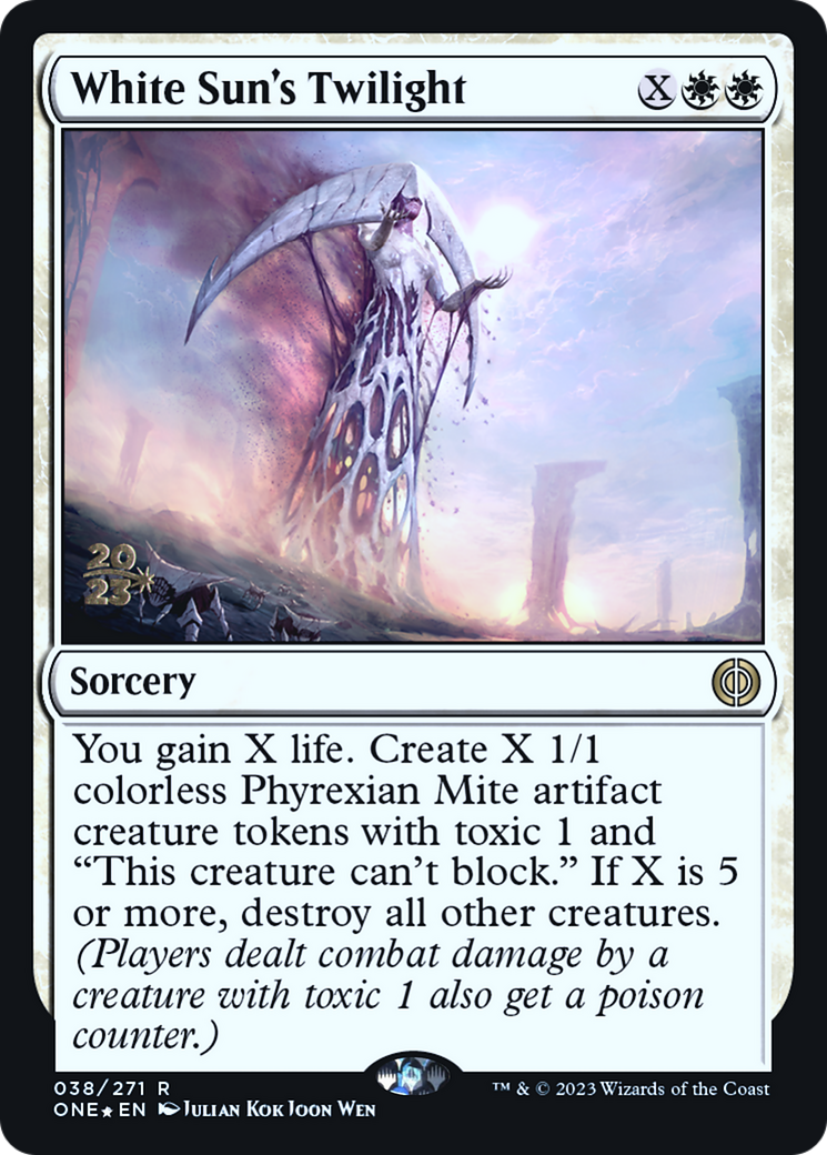 White Sun's Twilight [Phyrexia: All Will Be One Prerelease Promos] | Card Merchant Takapuna