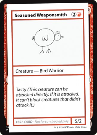 Seasoned Weaponsmith (2021 Edition) [Mystery Booster Playtest Cards] | Card Merchant Takapuna