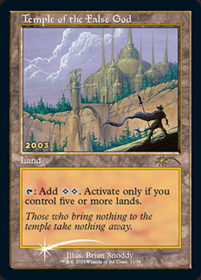 Temple of the False God [30th Anniversary Promos] | Card Merchant Takapuna