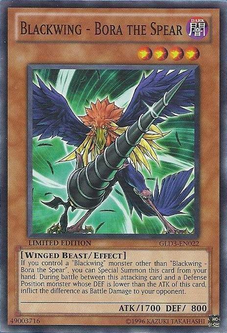 Blackwing - Bora the Spear [GLD3-EN022] Common | Card Merchant Takapuna