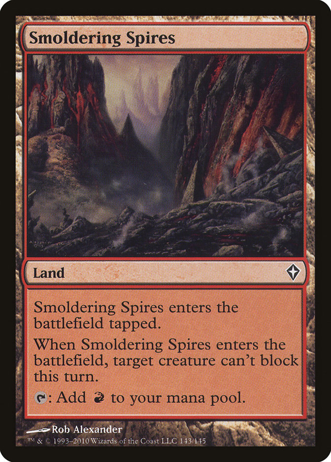 Smoldering Spires [Worldwake] | Card Merchant Takapuna