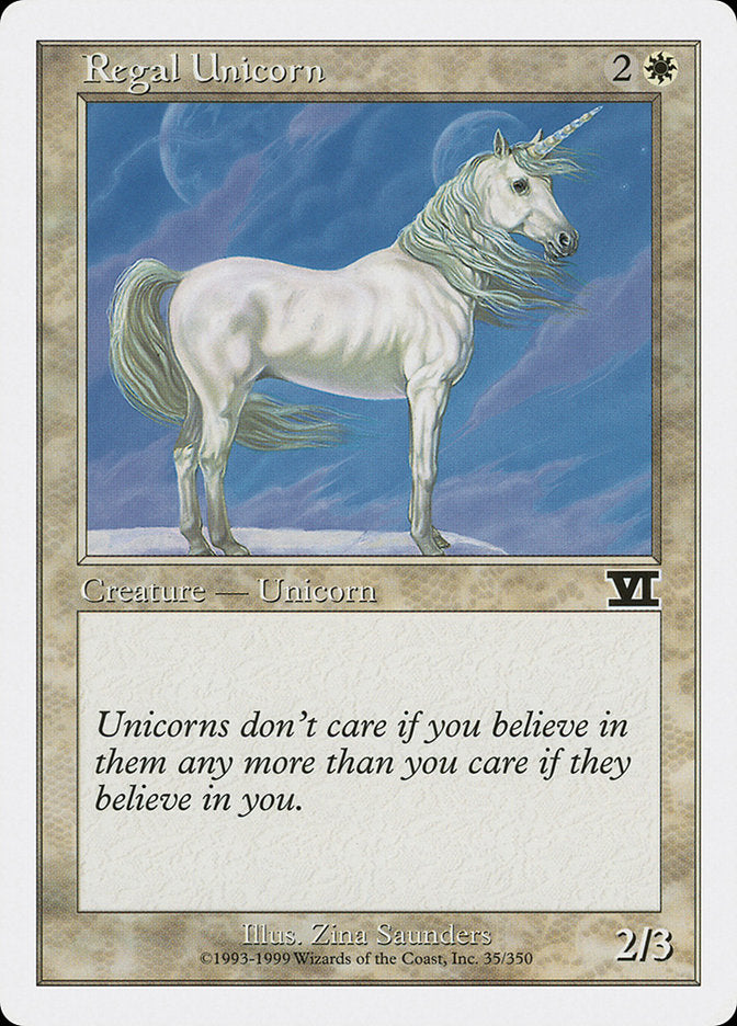 Regal Unicorn [Classic Sixth Edition] | Card Merchant Takapuna