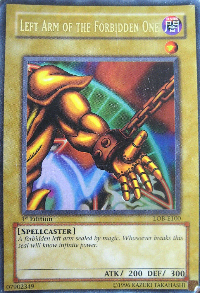 Left Arm of the Forbidden One [LOB-E100] Ultra Rare | Card Merchant Takapuna