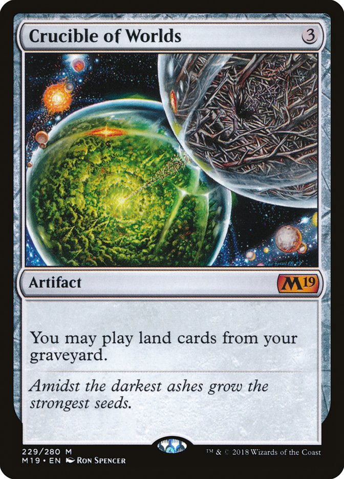 Crucible of Worlds [Core Set 2019] | Card Merchant Takapuna