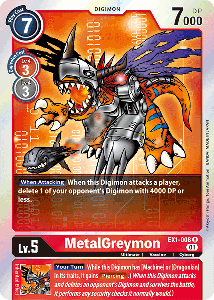 MetalGreymon [EX1-008] [Classic Collection] | Card Merchant Takapuna