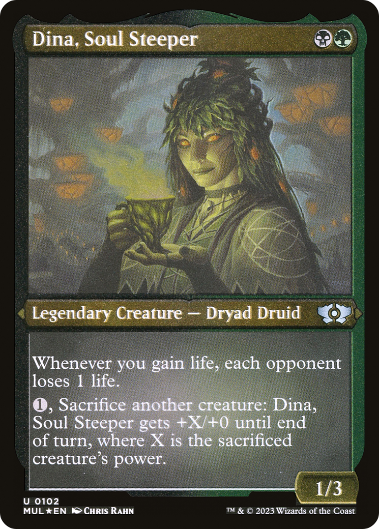 Dina, Soul Steeper (Foil Etched) [Multiverse Legends] | Card Merchant Takapuna