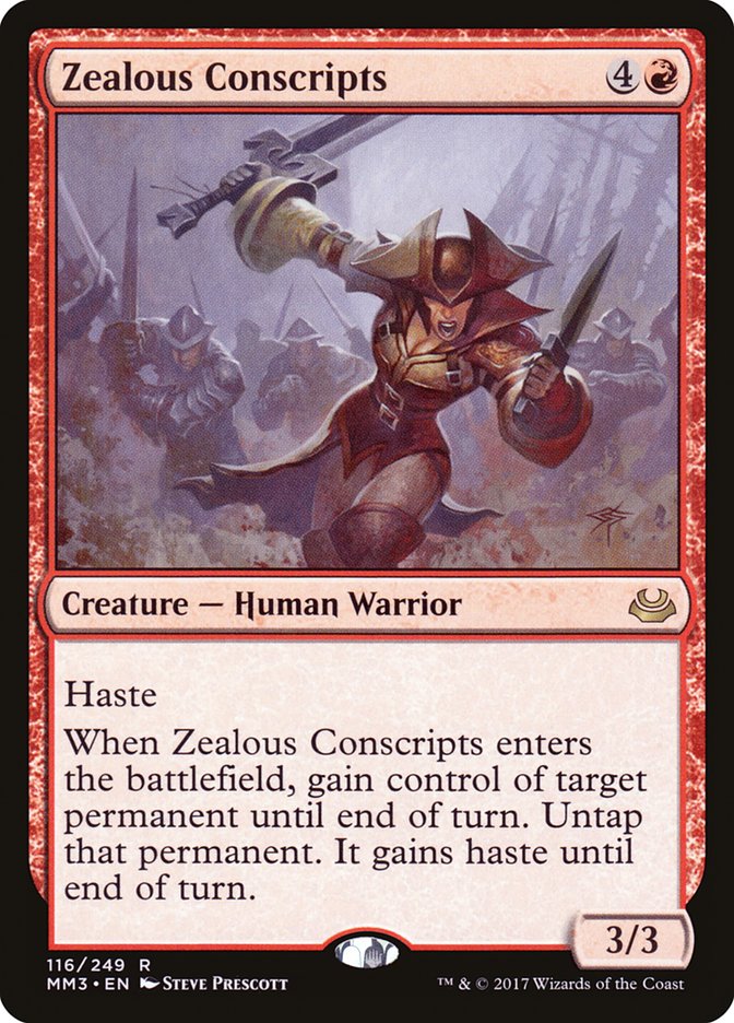 Zealous Conscripts [Modern Masters 2017] | Card Merchant Takapuna