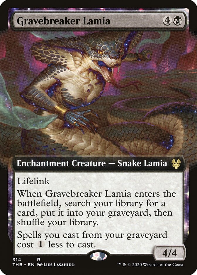 Gravebreaker Lamia (Extended Art) [Theros Beyond Death] | Card Merchant Takapuna