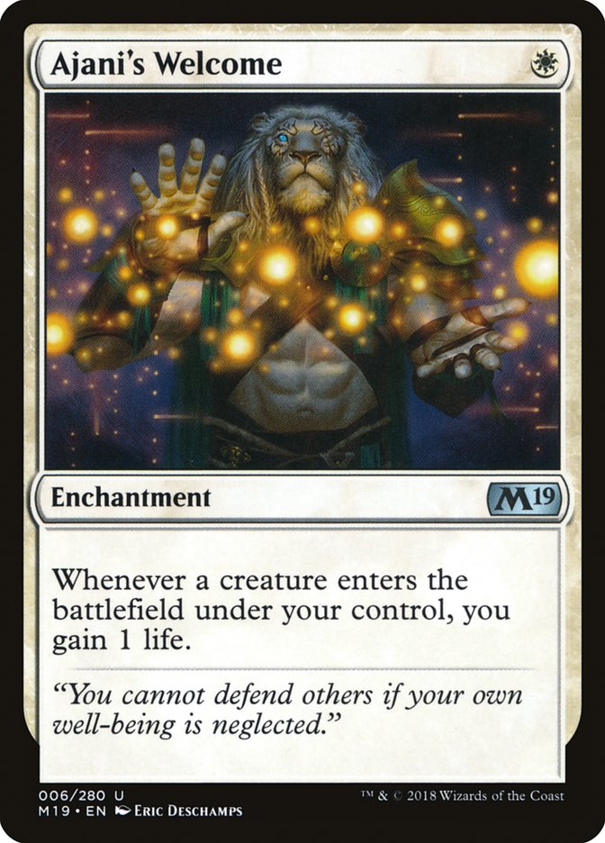 Ajani's Welcome [Core Set 2019] | Card Merchant Takapuna