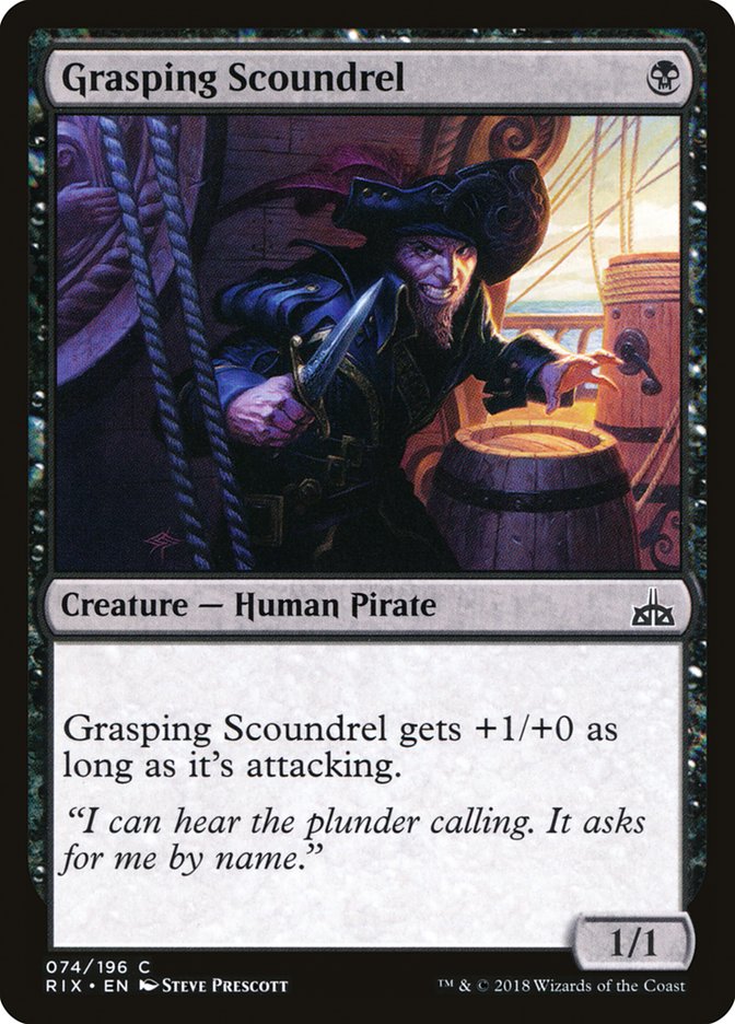 Grasping Scoundrel [Rivals of Ixalan] | Card Merchant Takapuna