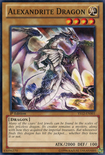 Alexandrite Dragon [YS12-EN001] Common | Card Merchant Takapuna