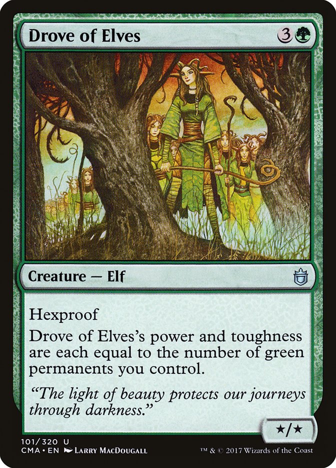 Drove of Elves [Commander Anthology] | Card Merchant Takapuna