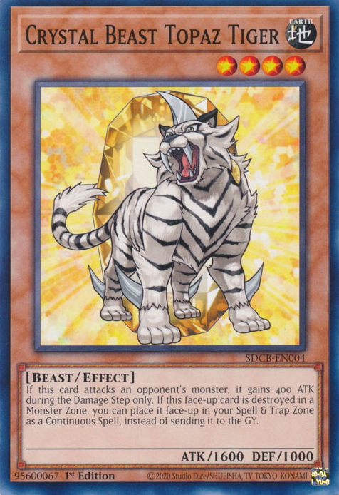 Crystal Beast Topaz Tiger [SDCB-EN004] Common | Card Merchant Takapuna