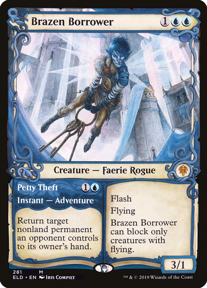 Brazen Borrower // Petty Theft (Showcase) [Throne of Eldraine] | Card Merchant Takapuna