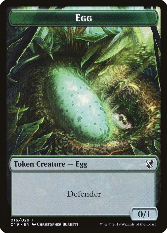 Gargoyle // Egg Double-Sided Token [Commander 2019 Tokens] | Card Merchant Takapuna