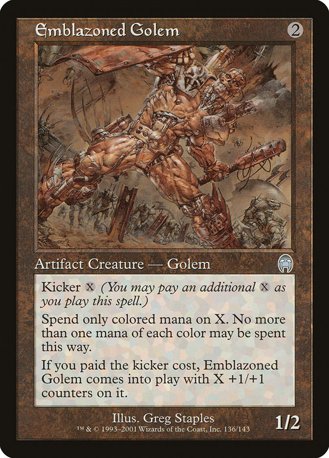 Emblazoned Golem [Apocalypse] | Card Merchant Takapuna