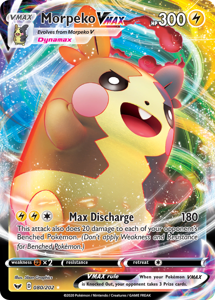 Morpeko VMAX (080/202) [Sword & Shield: Base Set] | Card Merchant Takapuna