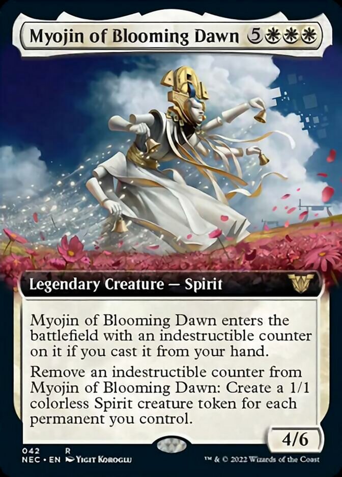 Myojin of Blooming Dawn (Extended Art) [Kamigawa: Neon Dynasty Commander] | Card Merchant Takapuna