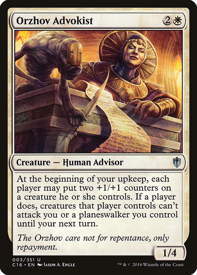 Orzhov Advokist [Commander 2016] | Card Merchant Takapuna