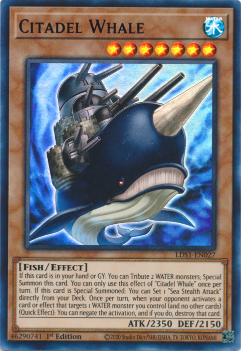 Citadel Whale (Blue) [LDS1-EN027] Ultra Rare | Card Merchant Takapuna