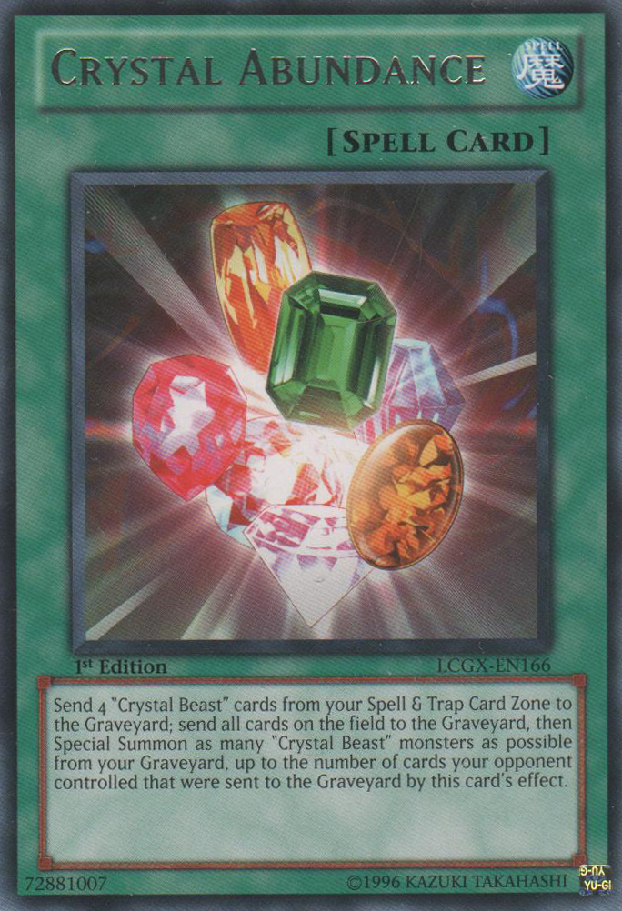 Crystal Abundance [LCGX-EN166] Rare | Card Merchant Takapuna