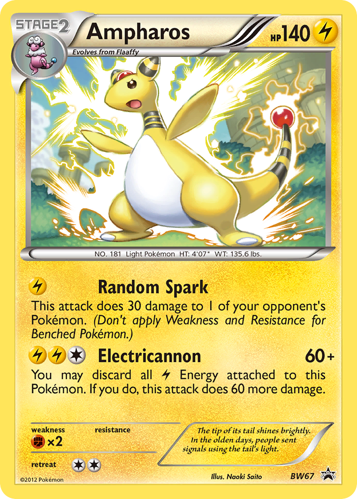 Ampharos (BW67) [Black & White: Black Star Promos] | Card Merchant Takapuna