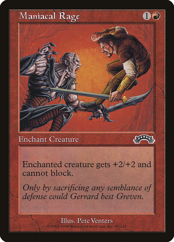 Maniacal Rage [Exodus] | Card Merchant Takapuna