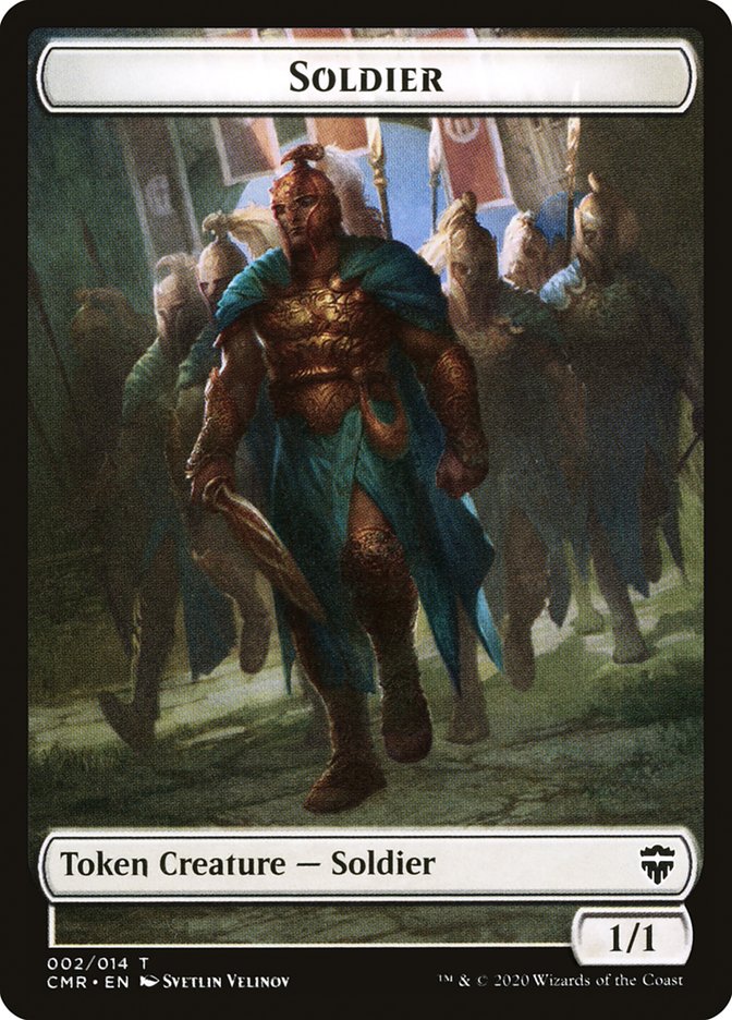 Rock // Soldier Double-Sided Token [Commander Legends Tokens] | Card Merchant Takapuna