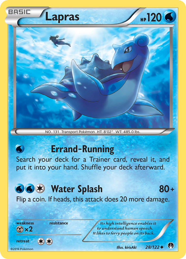 Lapras (28/122) [XY: BREAKpoint] | Card Merchant Takapuna